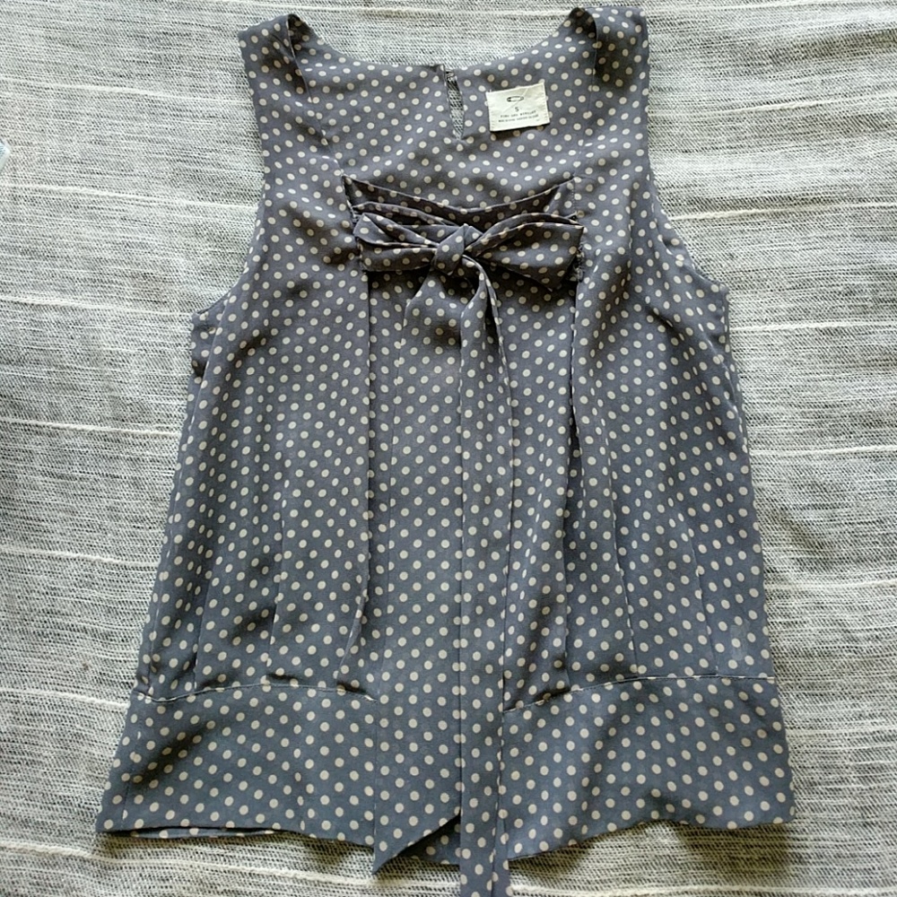 Polka dot blouse-Anthropologie